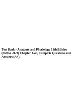 Test Bank for Anatomy and Physiology 11th Edition by Patton 2023 Chapters 1&ndash;48