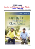 Test Bank for Nursing for Wellness in Older Adults&comma; 9th North American Edition by Carol A&period; Miller &vert; Complete Questions & Answers