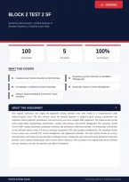 Block 2 Test 2 SF Complete Exam Prep 2026&sol;2027 &ndash; Questions and Answers &vert; Complete Verified Answers &vert; Detailed Rationales &ndash; Pass Guaranteed &ndash; A&plus; Graded