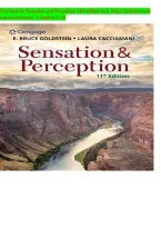 Sensation and Perception 11th Edition By E&period; Bruce Goldstein and Laura Cacciamani &vert; ISBN 9780357446478 &vert; Chapters 1&ndash;15 Complete - Test Bank
