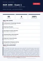  NUR 3490 Adult Health Medical-Surgical Nursing Exam 1 Molloy 2026&sol;2027 &ndash; Questions and Answers &vert; 100&percnt; Verified &vert; Detailed Rationales &ndash; Pass Guaranteed &ndash; A&plus; Graded