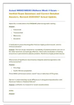 Actual NR565&sol;NR565 Midterm Week 4 Exam &mdash; &NewLine;Verified Exam Questions and Correct Detailed &NewLine;Answers&period; Revised 2026&sol;2027 Actual Update&period; 