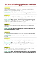 NYS Life Insurance Agent Exam 17-51&NewLine;UPDATED ACTUAL Exam Questions and CORRECT Answers