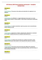 NYS Notary&NewLine;UPDATED ACTUAL Exam Questions and CORRECT Answers&NewLine;