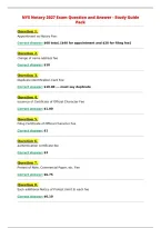 NYS Notary&NewLine;UPDATED ACTUAL Exam Questions and CORRECT Answers&NewLine;