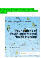 Varcarolis' Foundations of Psychiatric-Mental Health Nursing&colon; A Clinical Approach 10th Edition By Margaret Jordan Halter &vert; ISBN 9780443127236 &vert; Chapters 1&ndash;36 Complete - Test Bank
