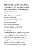 Nurs 5315 Advanced Pathophysiology Exams &NewLine;Complete Practice Test Bank University Of Texas&NewLine;At Arlington &lpar;Uta&rpar; &vert; 2026&sol;2027 Verified Questions&NewLine;With Answers & Detailed Clinical Rationales A&plus;&NewLine;Graded &vert; Pass Guaranteed&period;