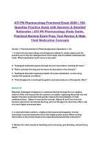 ATI PN Pharmacology Proctored Exam 2026 &ndash; Practice Questions & Answers