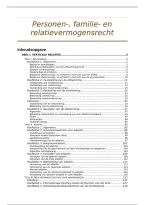 Personen-&comma; Familie- en Relatievermogensrecht &lpar;2025-2026&rpar; -> 15&sol;20 eerste zit&excl;&excl;&excl;