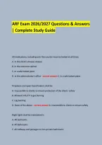  &NewLine;ARF Exam 2026&sol;2027 Questions & Answers &vert; Complete Study Guide &NewLine; &NewLine; &NewLine; &NewLine;