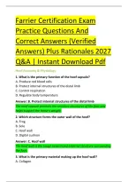 Farrier Certification Exam &NewLine;Practice Questions And &NewLine;Correct Answers &lpar;Verified &NewLine;Answers&rpar; Plus Rationales 2027 &NewLine;Q&A &vert; Instant Download Pdf 