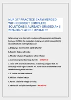 NUR 317 EXAM's