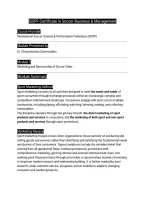 Module 5&colon; Marketing and Sponsorship of Soccer Clubs