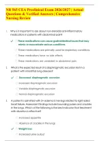 NR 565 CEA Preclinical Exam 2026&sol;2027 &vert; Actual Questions & Verified Answers &vert; Comprehensive Nursing Review