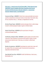 CFA Level 1 - Fixed Income Actual Exam 2026 &vert;&vert; Most Recent Exam &NewLine;2026&vert;2027 Actual Complete Real Exam Questions And Correct &NewLine;Answers &lpar;Verified Answers&rpar; Already Graded A&plus; &vert; Guaranteed &NewLine;Success&excl;&excl; Newest Exam &vert; Just Released&excl;&excl;