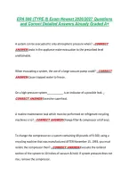 EPA 608 &lpar;TYPE II&rpar; Exam Newest 2026&sol;2027 Questions &NewLine;and Correct Detailed Answers Already Graded A&plus;