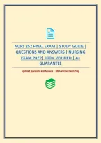 Nurs 252 Final Exam &vert; Study Guide &vert; Questions And Answers &vert; Nursing Exam Prep