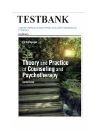 Test Bank for Theory and Practice of Counseling and Psychotherapy&comma; 12th Edition by Gerald Corey &ndash; Complete Updated Edition with Verified Questions & Answers