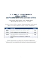 HLTH 644 Quiz 1 &ndash; Obesity Basics&comma; Module 1 Week 1&comma; Liberty University Comprehensive Practice 2026&sol;2027 Edition