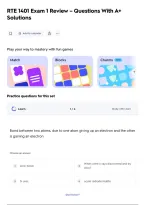 RTE 1401 Exam 1 Review &ndash; Questions With A&plus;&NewLine;Solutions