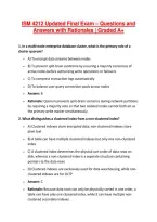 ISM 4212 Updated Final Exam &ndash; Questions and &NewLine;Answers with Rationales &vert; Graded A&plus;