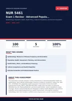 NUR 5461 Advanced Population Health Exam 1 Review 2026&sol;2027 &ndash; Questions and Answers &vert; 100&percnt; Verified &vert; Complete Verified Answers &ndash; Pass Guaranteed &ndash; A&plus; Graded