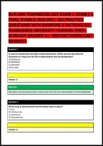 Nur 2407 Pharmacology Exam 1&comma; Exam 2 & Final Bundle 2026&sol;2027 &vert; 450 Practice Questions With Answers & Rationales &vert; Rasmussen University Nursing Prep &vert; Already Graded A&plus; &vert; Instant Download &vert; Newest&excl;&excl;