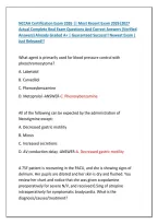 NCCAA Certification Exam 2026 &vert;&vert; Most Recent Exam 2026&vert;2027 &NewLine;Actual Complete Real Exam Questions And Correct Answers &lpar;Verified &NewLine;Answers&rpar; Already Graded A&plus; &vert; Guaranteed Success&excl;&excl; Newest Exam &vert; &NewLine;Just Released&excl;&excl;