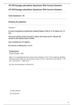 ATI RN Dosage calculation Questions With Correct Answers 