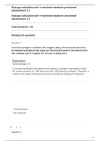 Dosage calculation ati rn martenal newborn proctored assessment 3&period;1