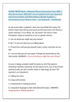 NR 509&sol; NR509 Week 1 Advanced Physical Assessment Exam 2026 &vert;&vert; &NewLine;Most Recent Exam 2026&vert;2027 Actual Complete Real Exam Questions &NewLine;And Correct Answers &lpar;Verified Answers&rpar; Already Graded A&plus; &vert; &NewLine;Guaranteed Success&excl;&excl; Newest Exam &vert; Just Released&excl;&excl;&ndash; Chamberlain 