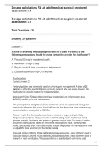 Dosage calculations RN Ati adult medical surgical proctored assessment 3&period;1