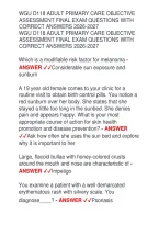 Wgu D118 Adult Primary Care Objective Assessment Final Exam Questions With Correct Answers 2026-2027 