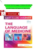 The Language of Medicine 13th Edition By Davi-Ellen Chabner &vert; ISBN 9780443107795 &vert; Chapters 1&ndash;22 &vert; Complete - Test Bank