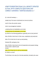 Apmp Foundation Exam Q & A Newest Updated Actual With Complete Questions And Correct Answers&sol;&sol; Verified&sol;Graded A&plus;&sol;