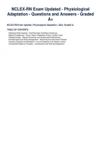 NCLEX-RN Exam Updated - Physiological&NewLine;Adaptation - Questions and Answers - Graded&NewLine;A&plus;