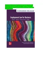 Employment Law for Business 11th Edition By Dawn D&period; Bennett-Alexander&comma; Laura P&period; Hartman&comma; Robyn Berkley&comma; Aquesha Daniels&comma; Kiren Dosanjh Zucker&comma; and David M&period; Kaplan &vert; ISBN 9781264878598 &vert; Complete - Instructor Manual