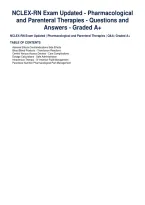 NCLEX-RN Exam Updated - Pharmacological&NewLine;and Parenteral Therapies - Questions and&NewLine;Answers - Graded A&plus;