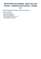 NCLEX-RN Exam Updated - Basic Care and&NewLine;Comfort - Questions and Answers - Graded&NewLine;A&plus;