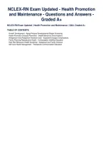 NCLEX-RN Exam Updated - Psychosocial&NewLine;Integrity - Questions and Answers - Graded&NewLine;A&plus;