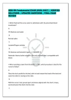 Hesi Rn Fundamental Exam &lbrack;2026&sol;2027&rsqb; &vert; Verified&NewLine;Solutions &vert; Updated Questions &vert; Final Exam&NewLine;Review