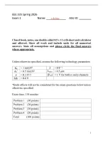 EEE 335 Exam 1 &vert; Questions and Worked Out Solutions &vert; 2026&sol;2027 Updated &vert; 100&percnt; Correct - ASU&period;