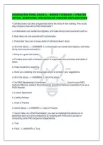 Divemaster Final Exam A &vert; Newest Version &vert; Updated&NewLine;Actual Questions And Detailed Answer Explanations