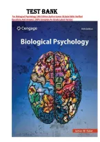 Test Bank&colon; Biological Psychology &lpar;14th Edition&rpar; &ndash; James W&period; Kalat &vert; ISBN&colon; 9780357798126 &vert; All Chapters 
