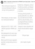 NR548 Psychiatric Assessment Study Guide &vert; PMHNP Exam 1  &vert; Psychiatric Mental Health NP &vert; 2026 Correct Questions And Answers
