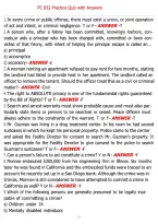 PC 832 Practice Quiz with Answers