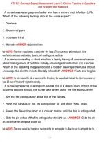 ATI RN Concept-Based Assessment Level 1 Online Practice A Questions &NewLine;and Answers with Rationale