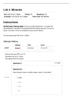 GLG 103 Lab 4&colon; Minerals &vert; 26 Questions and Answers &vert; 2026&sol;2027 Updated &vert; 100&percnt; Correct - Arizona State University&period;