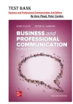 Complete Test Bank - Business and Professional Communication&comma; 2nd Edition &ndash; Kory Floyd&comma; Peter W&period; Cardon &ndash; ISBN 9781260262551 &lpar;All Chapters Covered 1&ndash;14&rpar;