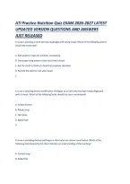 Ati Practice Nutrition Quiz Exam 2026-2027 Latest Updated Version Questions And Answers Just Released&period;pdf&NewLine;&NewLine;